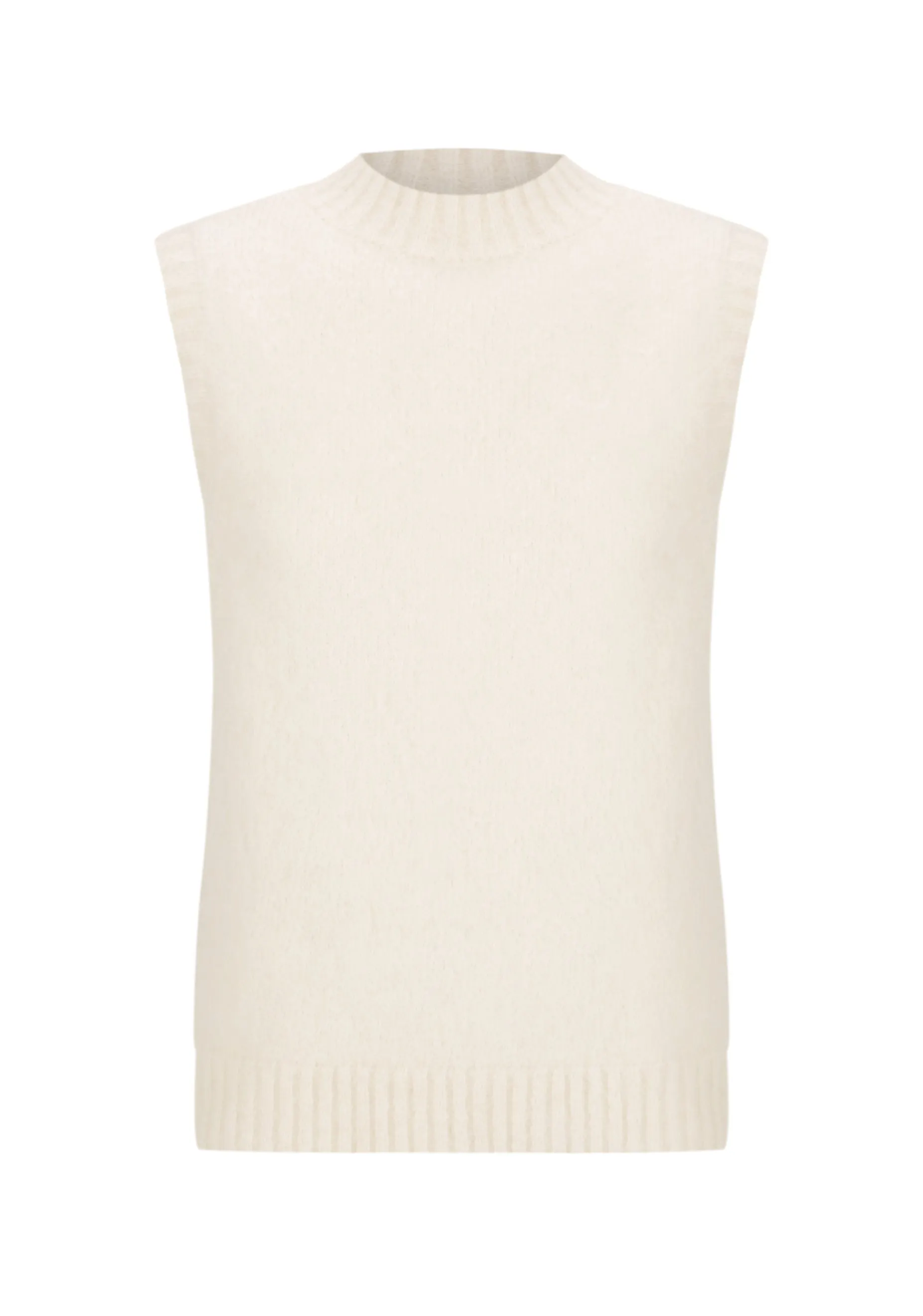 Riley Knit Vest_Cream