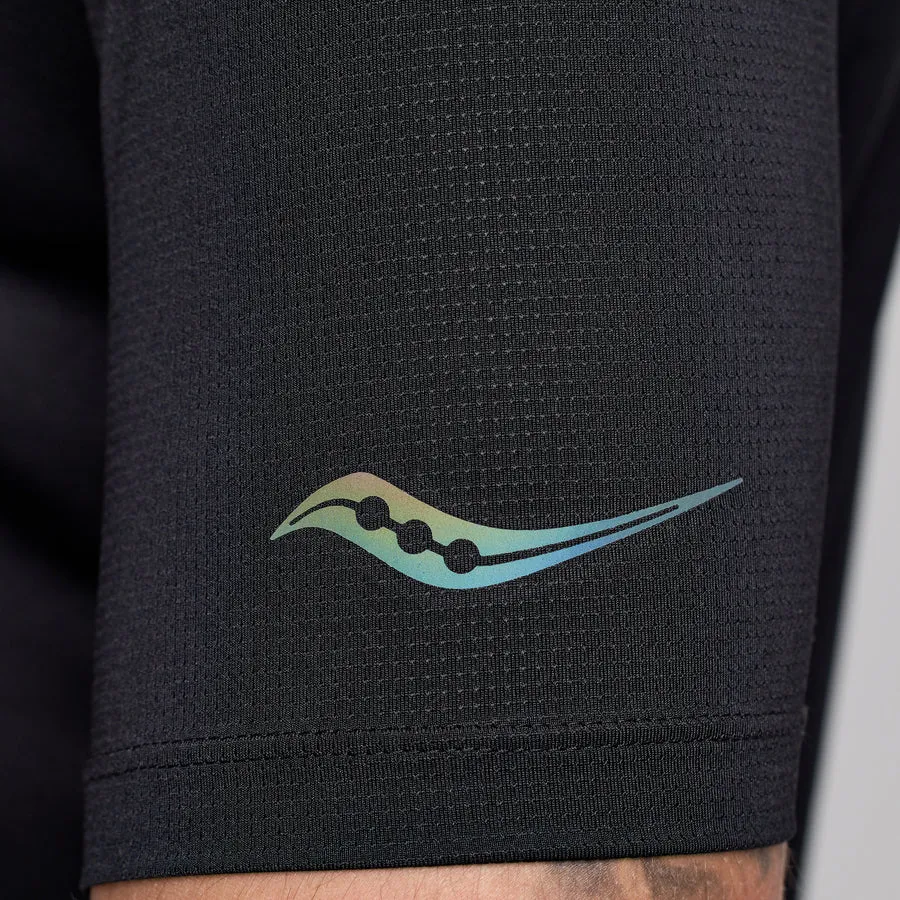 Saucony Stopwatch Short Sleeve Tee | Black | Mens