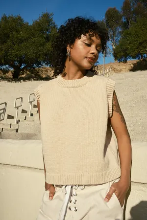Shape Cotton Vest - Oatmeal