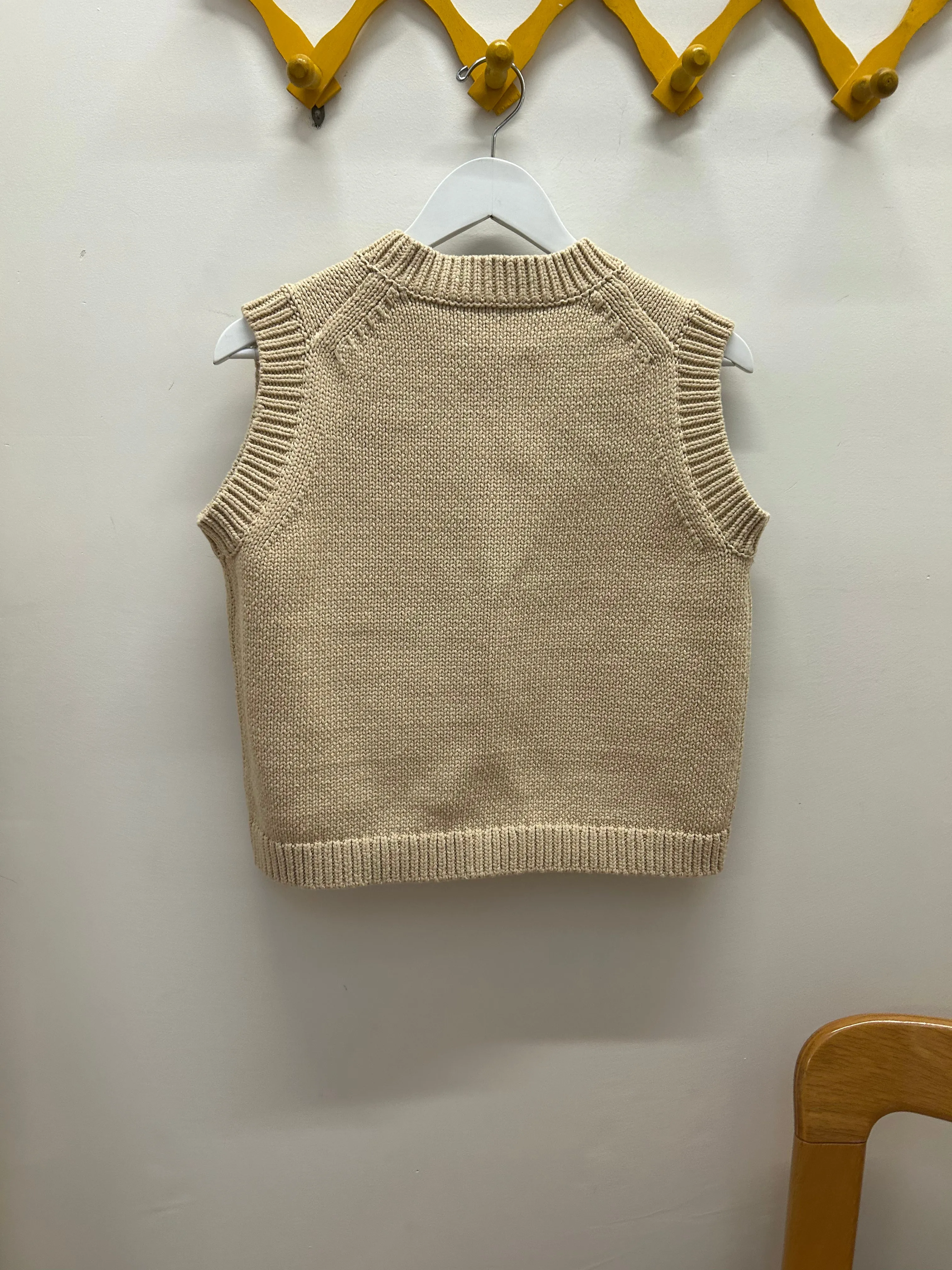 Shape Cotton Vest - Oatmeal