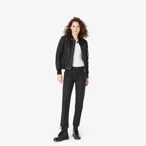 Slim-Leg Wool Pants