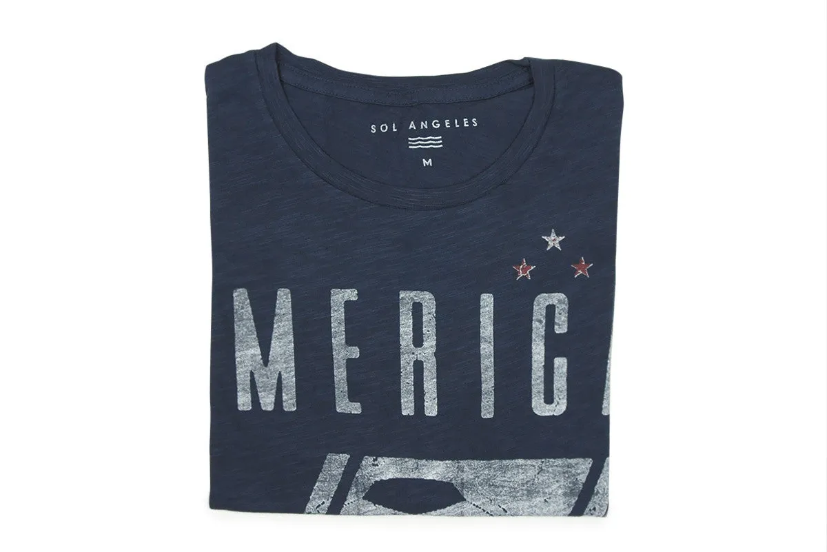 SOL ANGELES-USA World Cup Tee (Navy Melange)