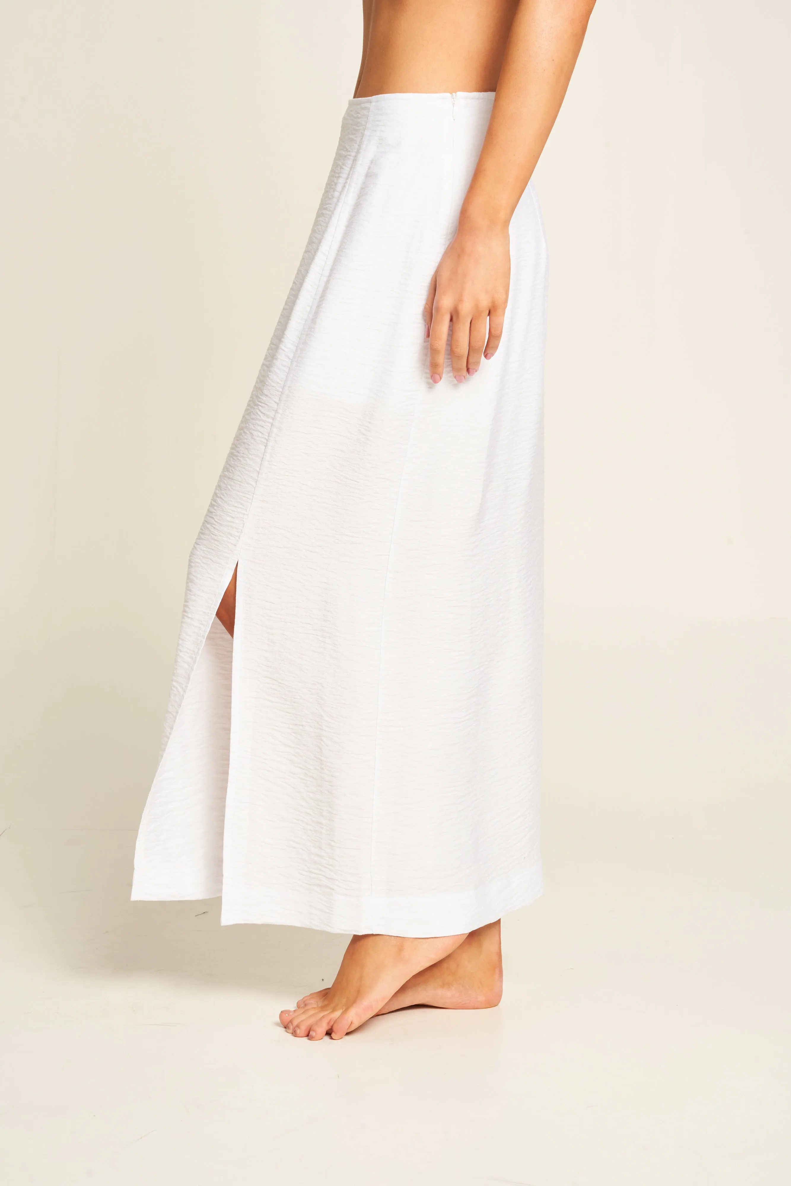 Split Front Midi Skirt