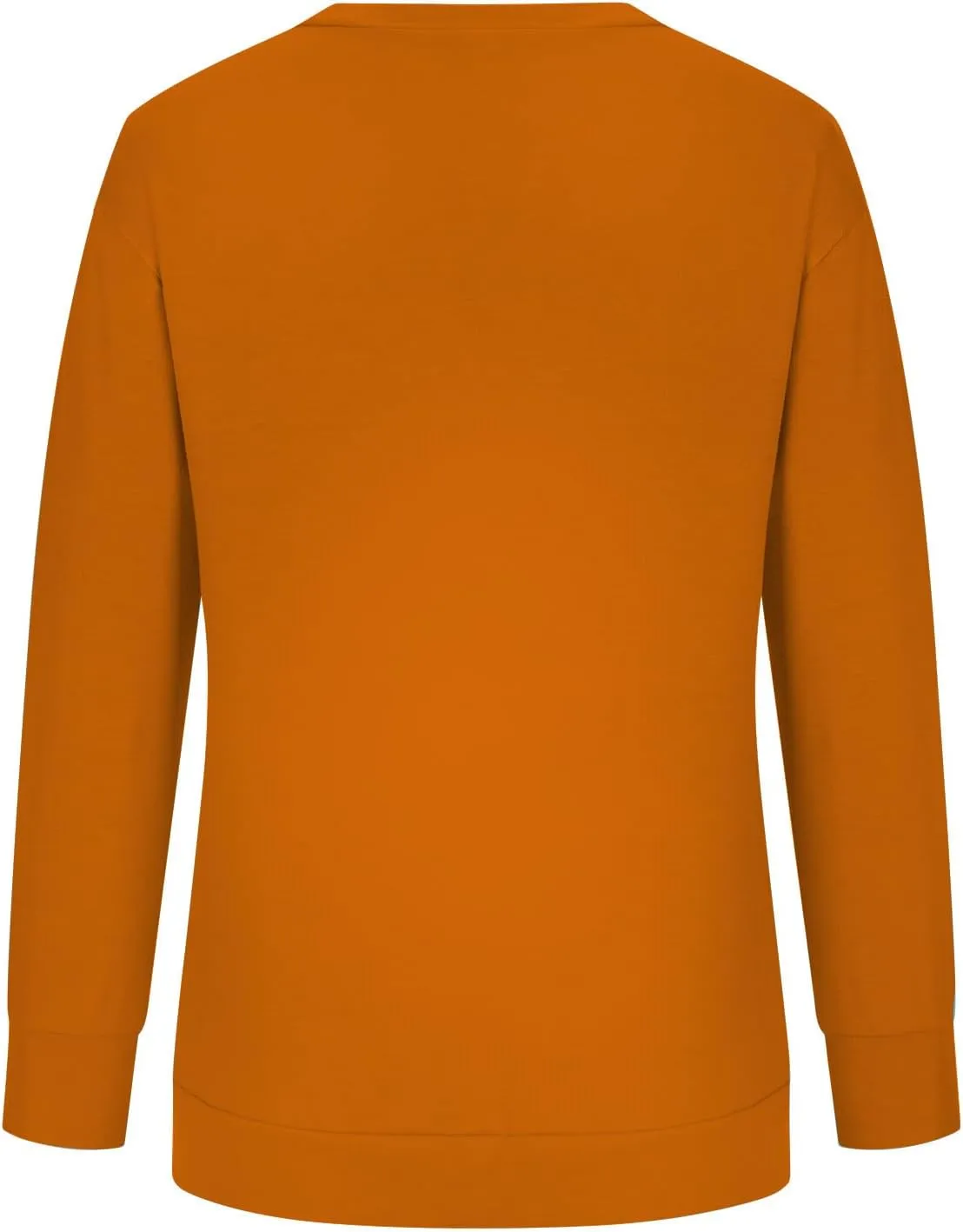 Sweater for Women Round Neck Long Sleeve Sweatshirt Casual Loose Fit Solid Colour Trendy Fall Pullover Tops 2024