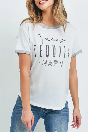 Tacos tequila naps tee