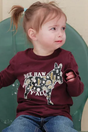 Toddler Yee Haw Y'all Long Sleeve Tee