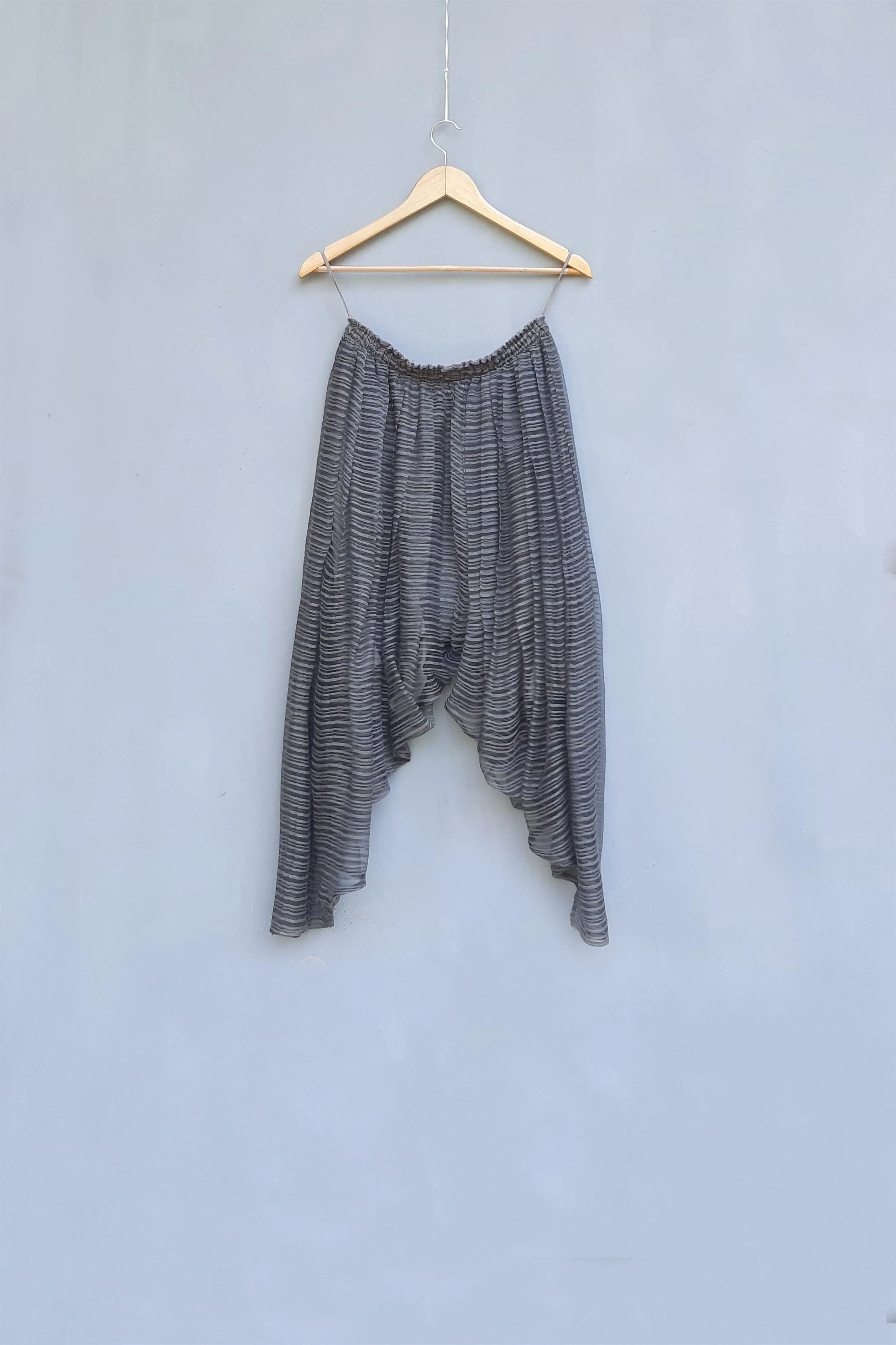 Urvashi Kaur   I   Gazania  DENOTE PANTS  Hand Spun Cotton slate TESSELLATE- 117