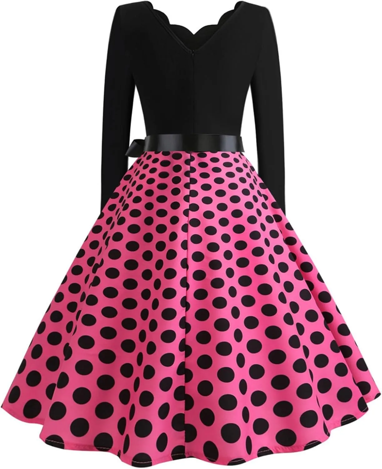 Women Casual Loose Formal Dress Long Sleeved Printed A-Line Midi Dress Plus Size Spring Dresses Church Work Dresses