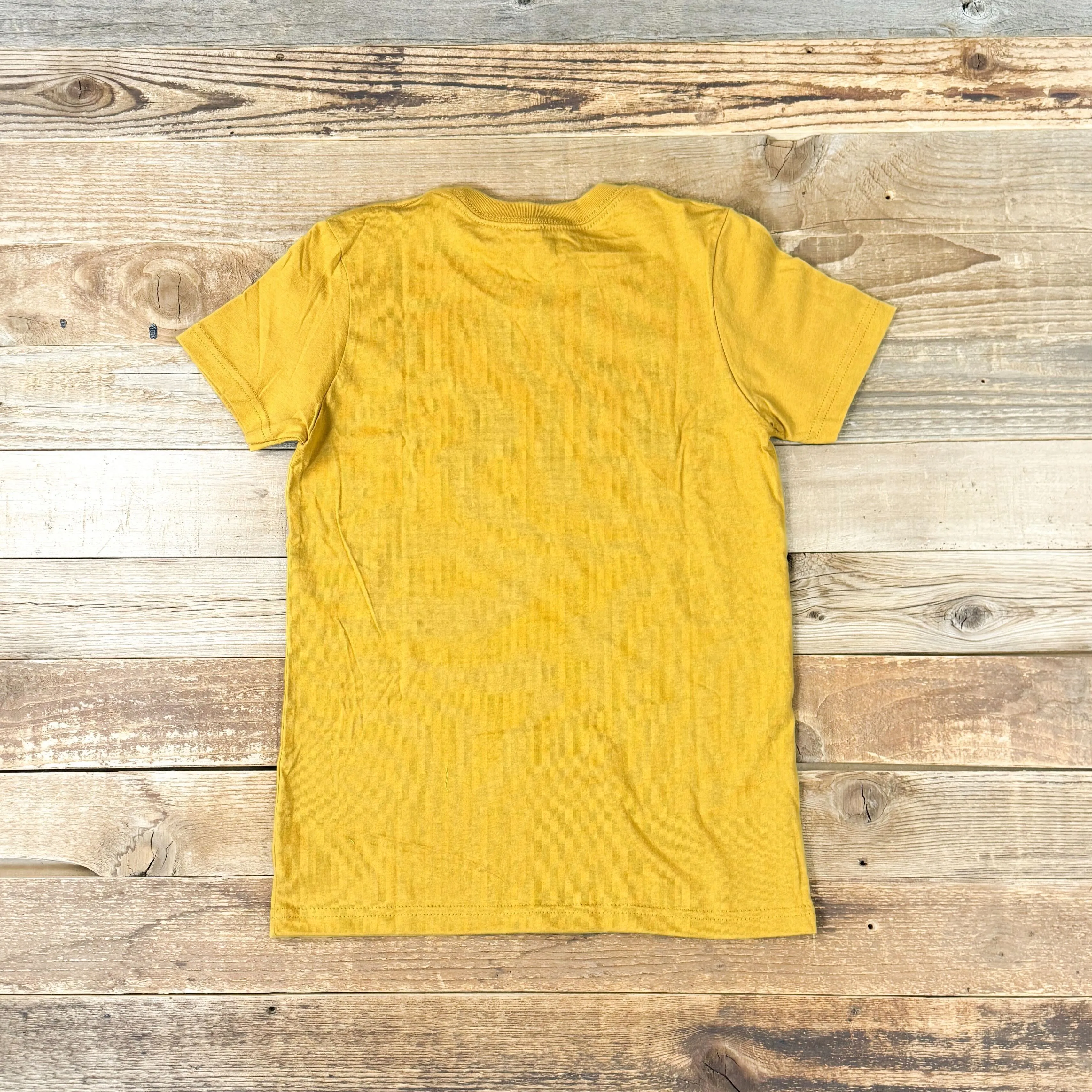 Youth Surf Wyoming® Riffle Bison Tee - Mustard